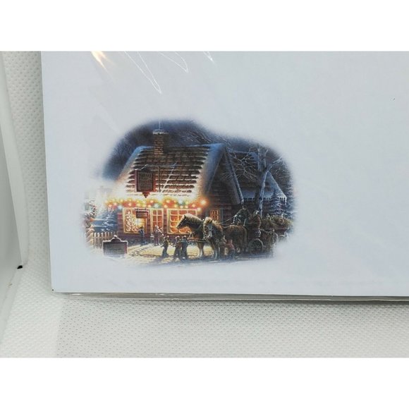 Christmas Greetings Terry Redlin Detailed Art Decorative Greeting Card - Picture 8 of 9